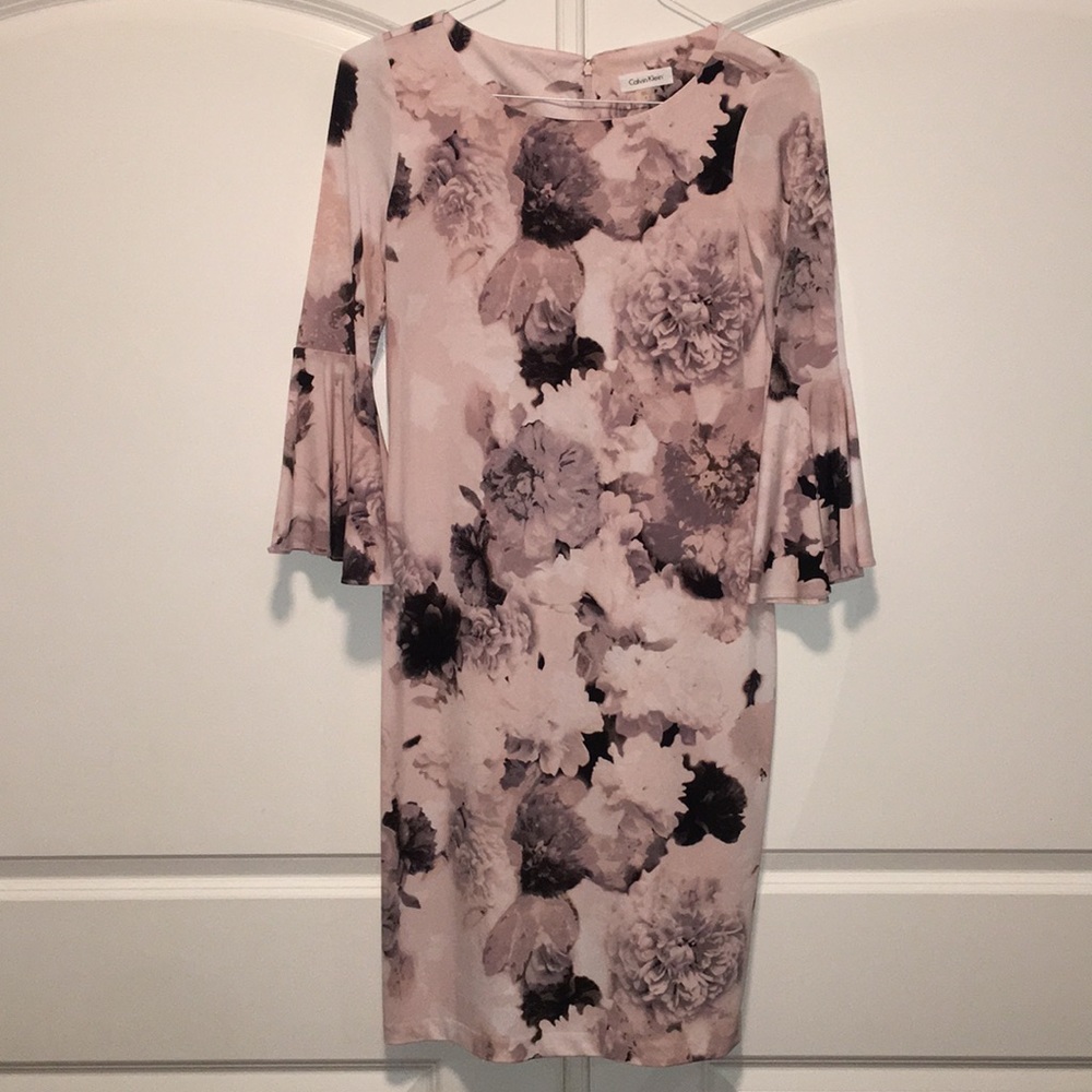 Calvin Klein Bell Sleeve Dress